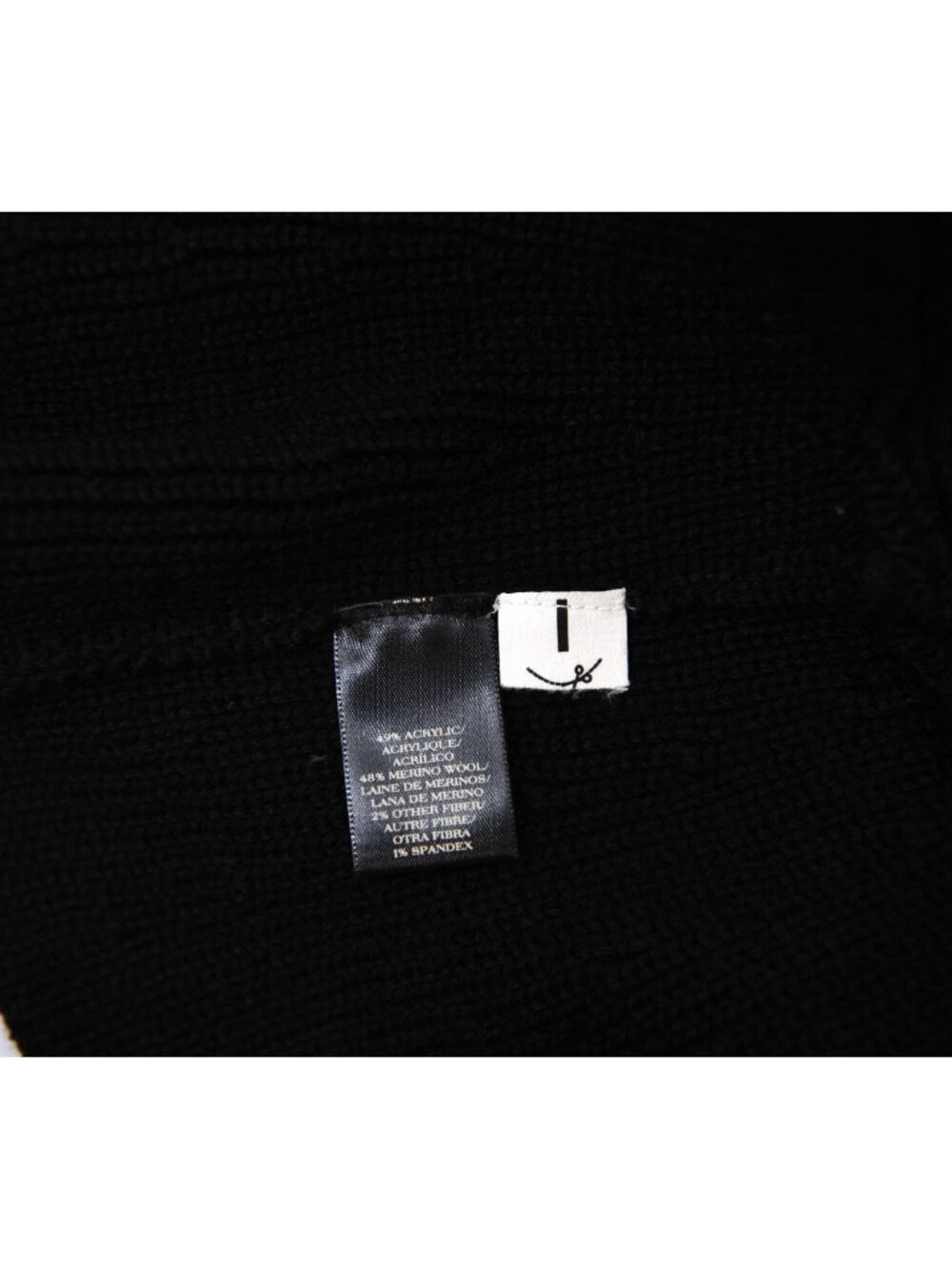 Ann Taylor Size Small Black Zip Back Peplum Hem Knit Sweater - Picture 12 of 12